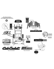 Label Map Diagram and Parts List for 2X933SWE (31AH95SV756-31BH95SV710)(2014) Cub Cadet Snow Blower